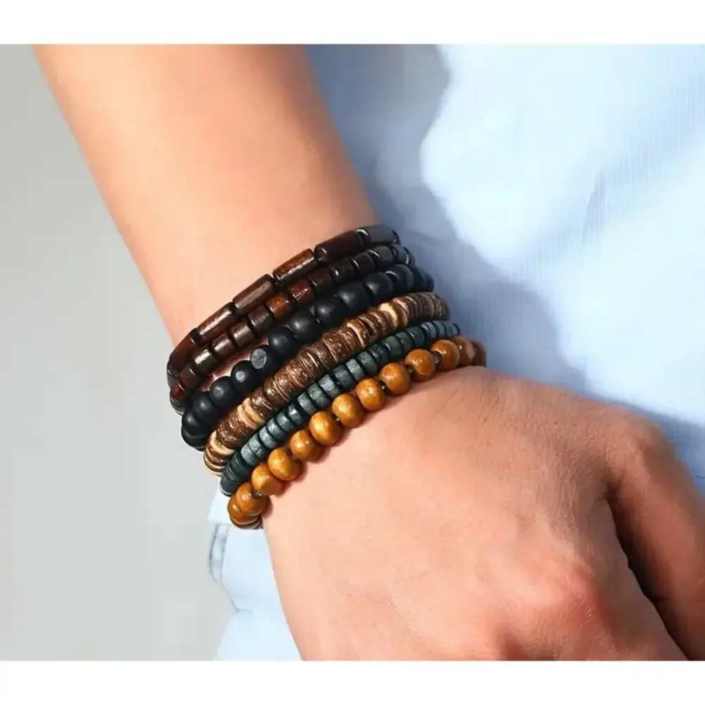 Men's Hand-woven Multi-layer Leather Bracelets. See Description on how to order
